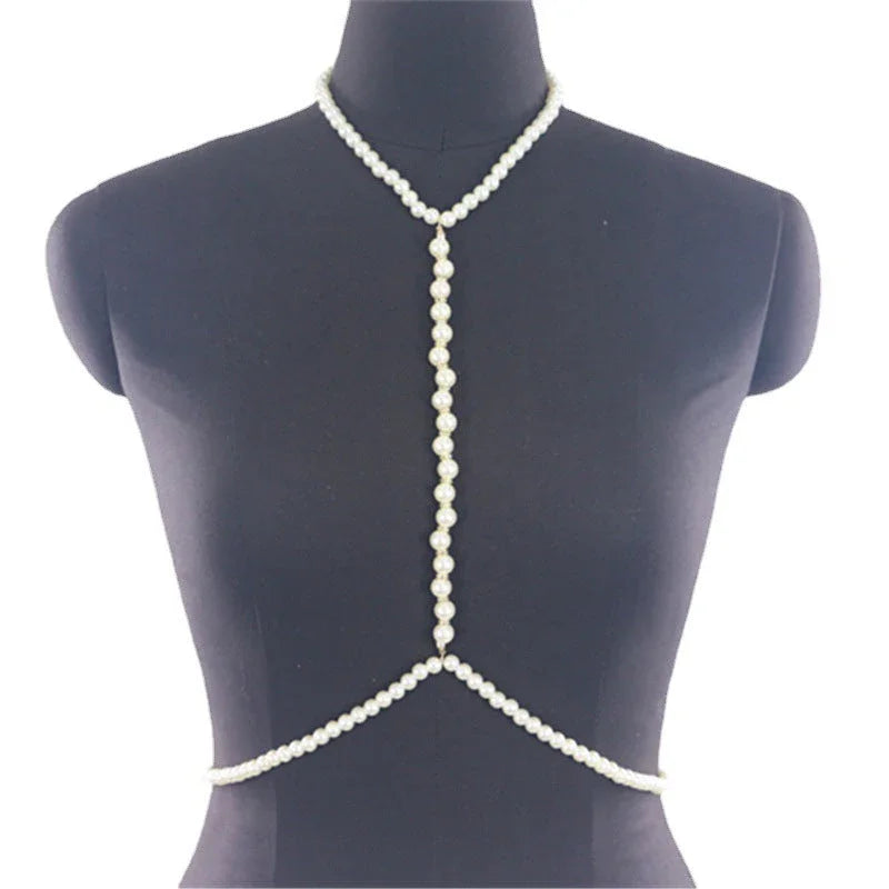 European and American accessories simple, fashionable, rough, pure white pearl chain necklaces, clothing accessories - Johns Direct