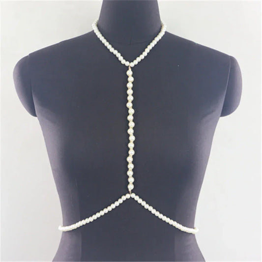 European and American accessories simple, fashionable, rough, pure white pearl chain necklaces, clothing accessories - Johns Direct