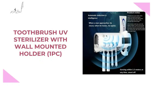 Toothbrush UV Sterilizer with Wall Mounted Holder (1pc) by@Outfy