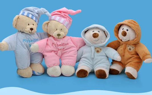 Children's plush dolls, infants, sleeping, soothing teddy bears, cartoon animal dolls - Johns Direct