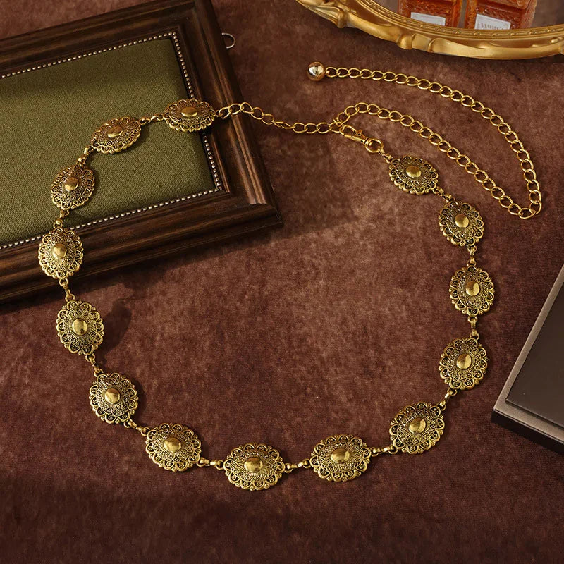 Retro Carved Waist Chain - Johns Direct