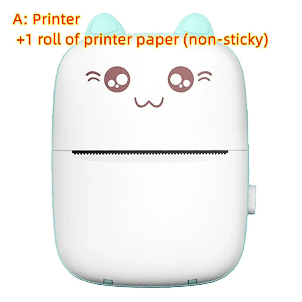 Mini Printer Portable Mini Bluetooth WiFi New Wrong Printer Mobile Phone Photo Title Note Hot Print Pocket Student Error Label Printer - Johns Direct