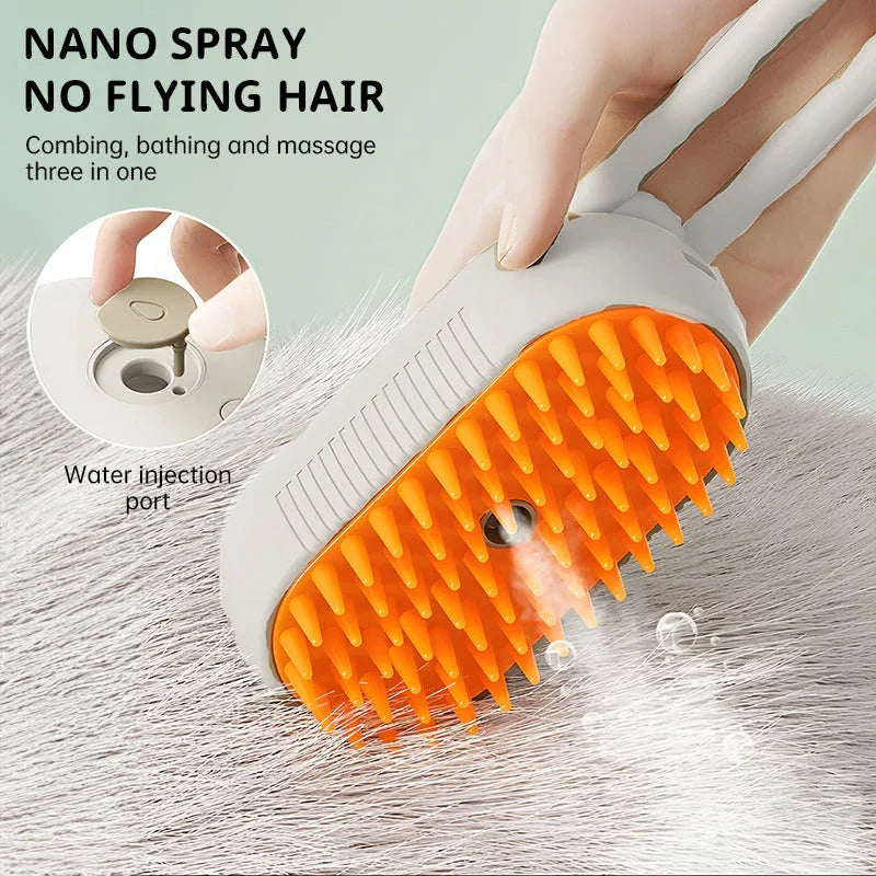 Wholesale Electric Spray Pet Comb for Cats & Dogs - Massage, Float Hair Cleaning - Johns Direct