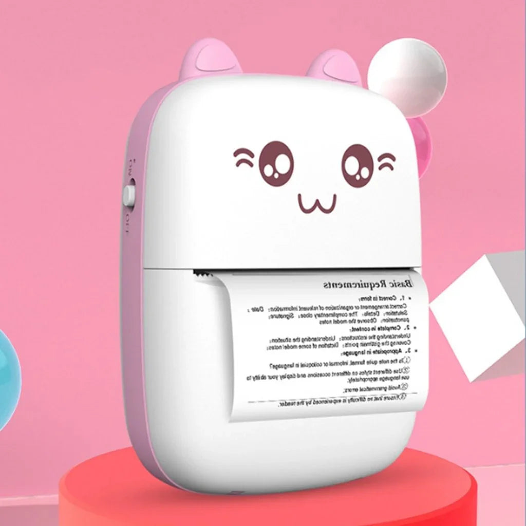 Mini Printer Portable Mini Bluetooth WiFi New Wrong Printer Mobile Phone Photo Title Note Hot Print Pocket Student Error Label Printer - Johns Direct