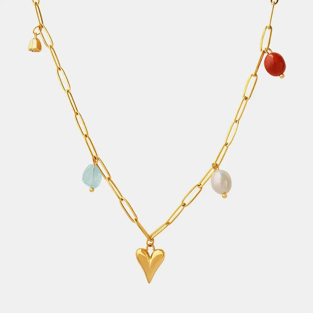Titanium Steel Heart Pendant Necklace - Johns Direct