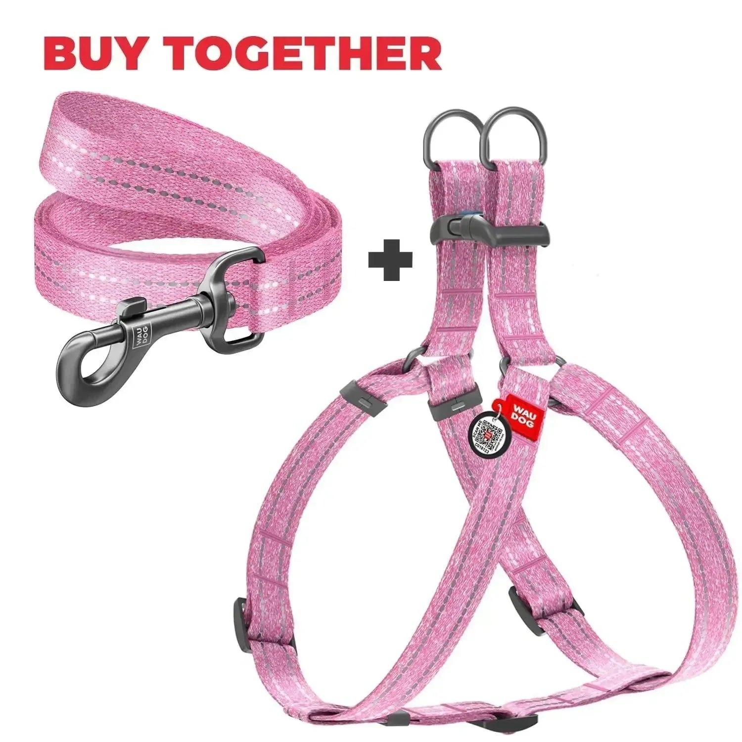 Eco-Friendly Pink Cotton Small Dog Harness - Johns Direct