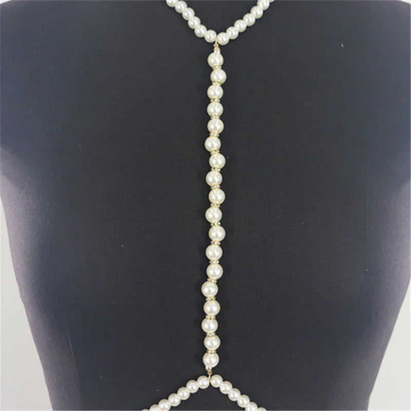 European and American accessories simple, fashionable, rough, pure white pearl chain necklaces, clothing accessories - Johns Direct