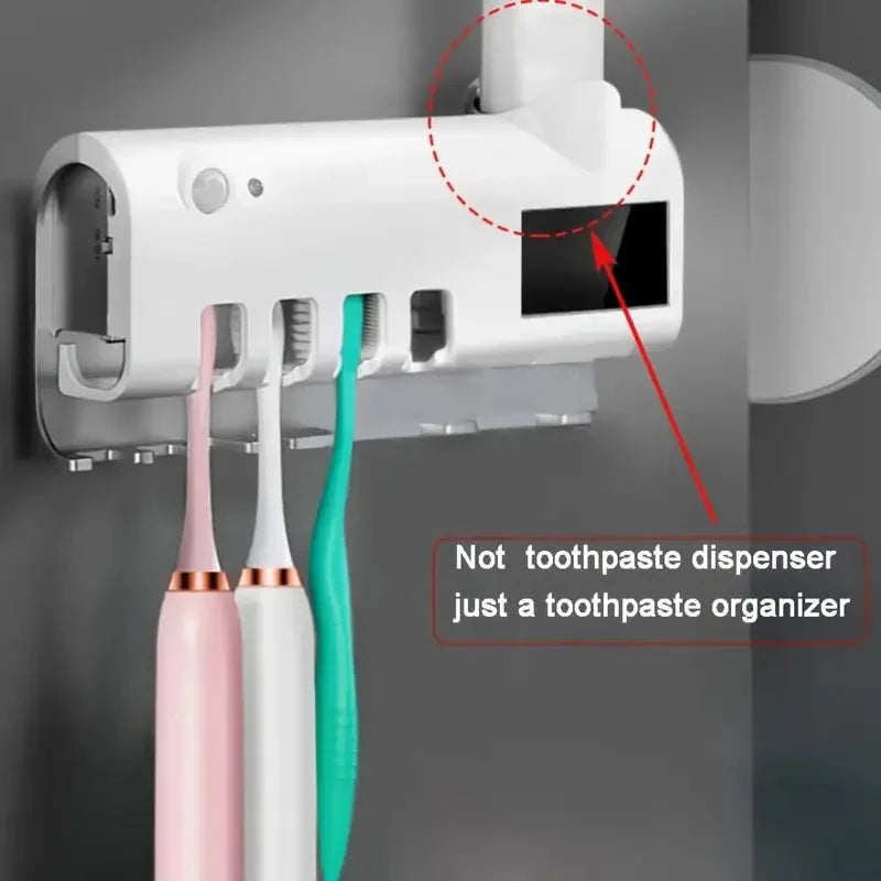 Toothbrush UV Sterilizer with Wall Mounted Holder (1pc) - Johns Direct