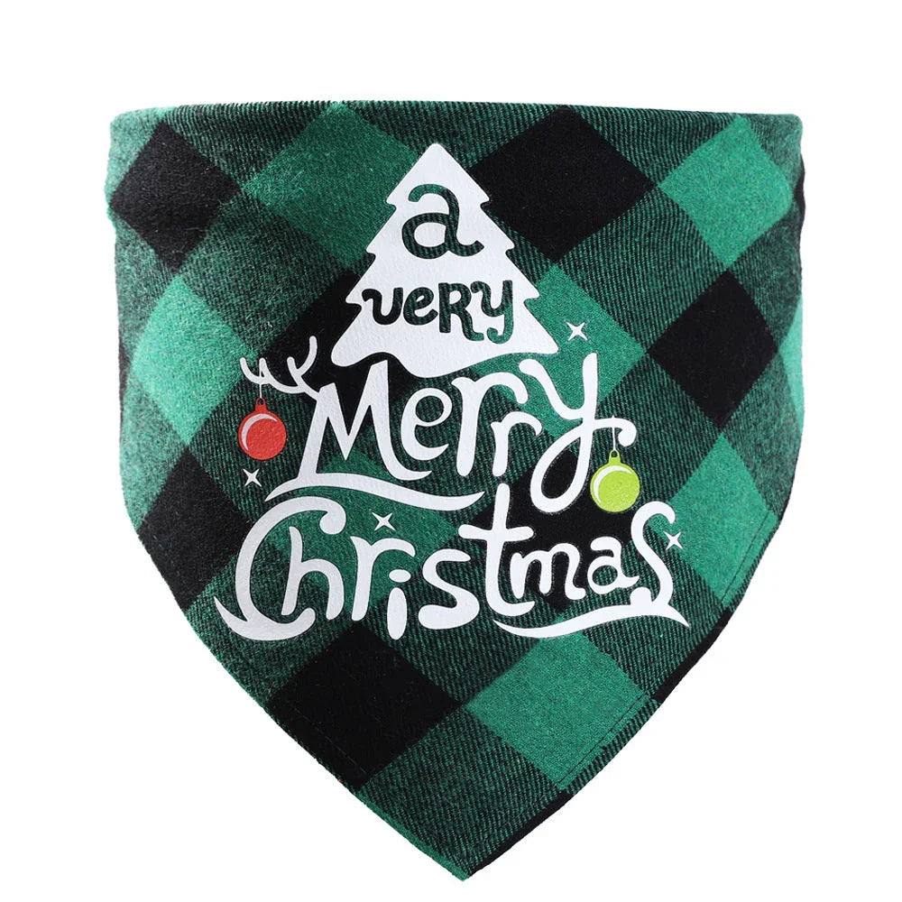 Fashion Pet Dog Christmas Saliva Towel - Johns Direct