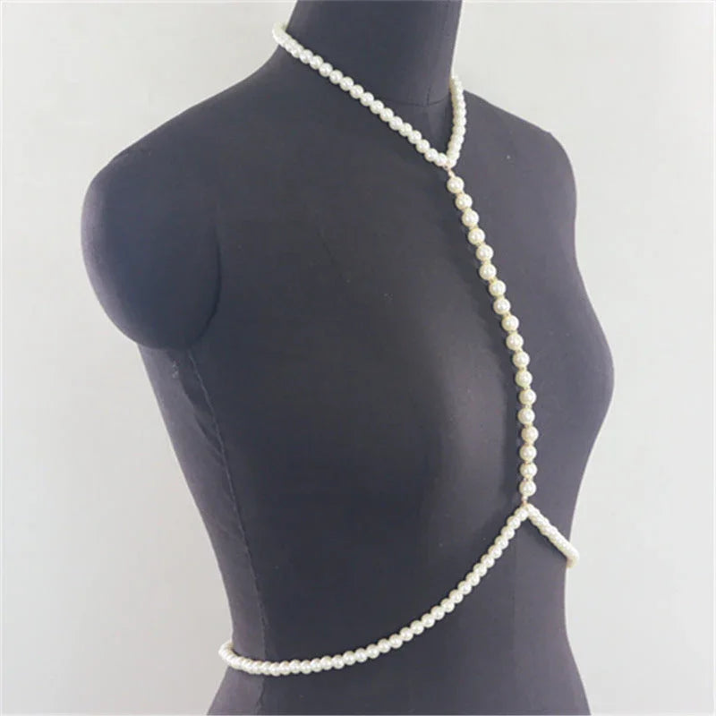 European and American accessories simple, fashionable, rough, pure white pearl chain necklaces, clothing accessories - Johns Direct
