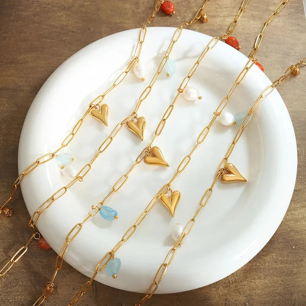 Titanium Steel Heart Pendant Necklace - Johns Direct