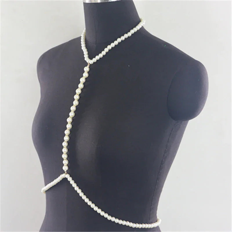 European and American accessories simple, fashionable, rough, pure white pearl chain necklaces, clothing accessories - Johns Direct