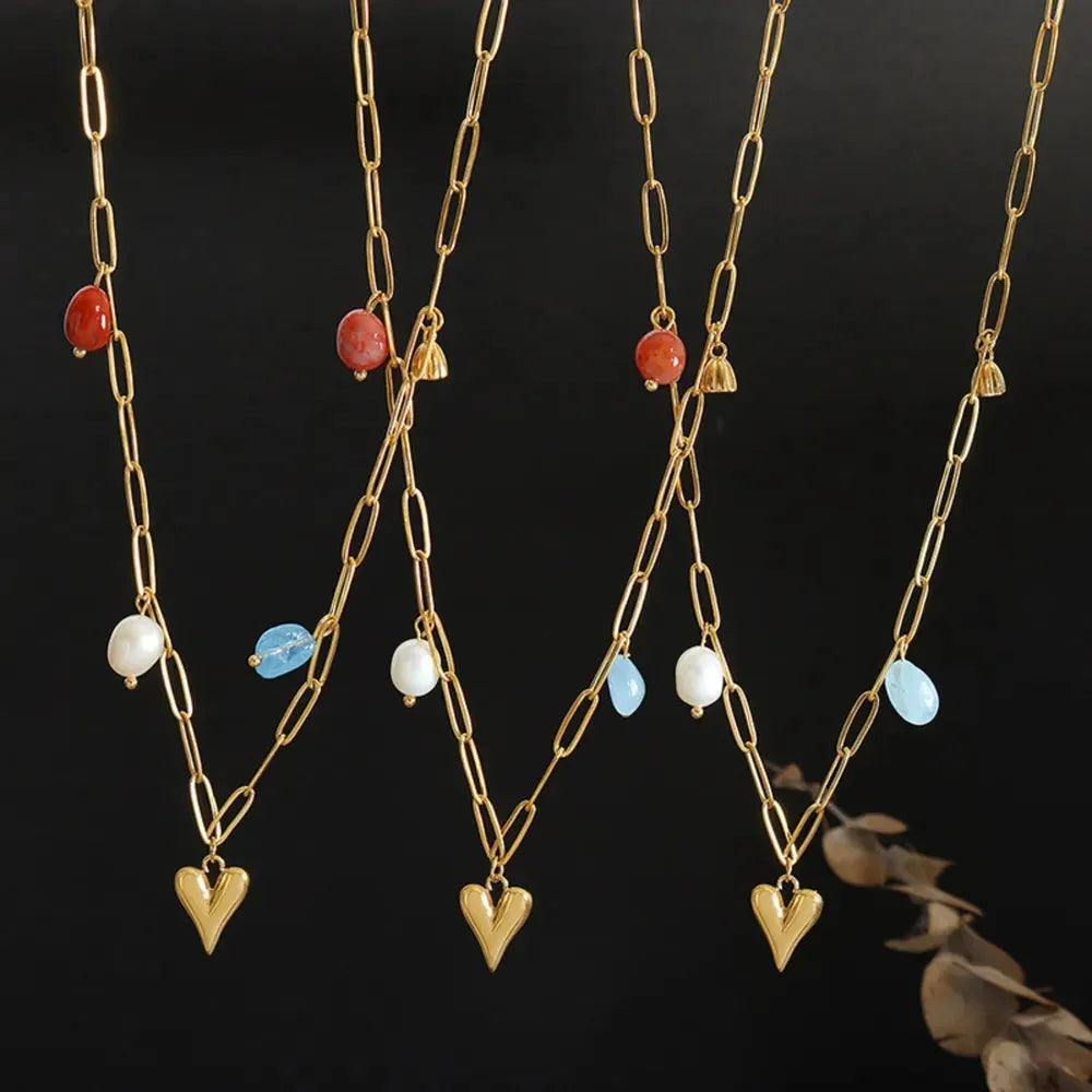 Titanium Steel Heart Pendant Necklace - Johns Direct