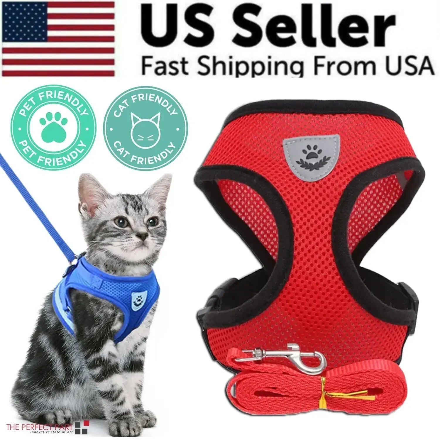Reflective Adjustable Pet Harness - Johns Direct