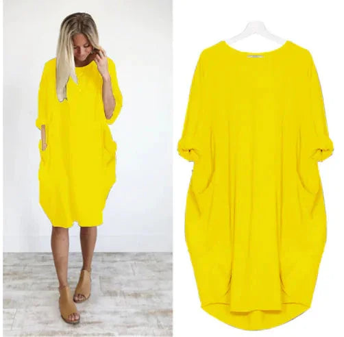 WOLFF Casual Comfort Long-Sleeve Dress - Johns Direct