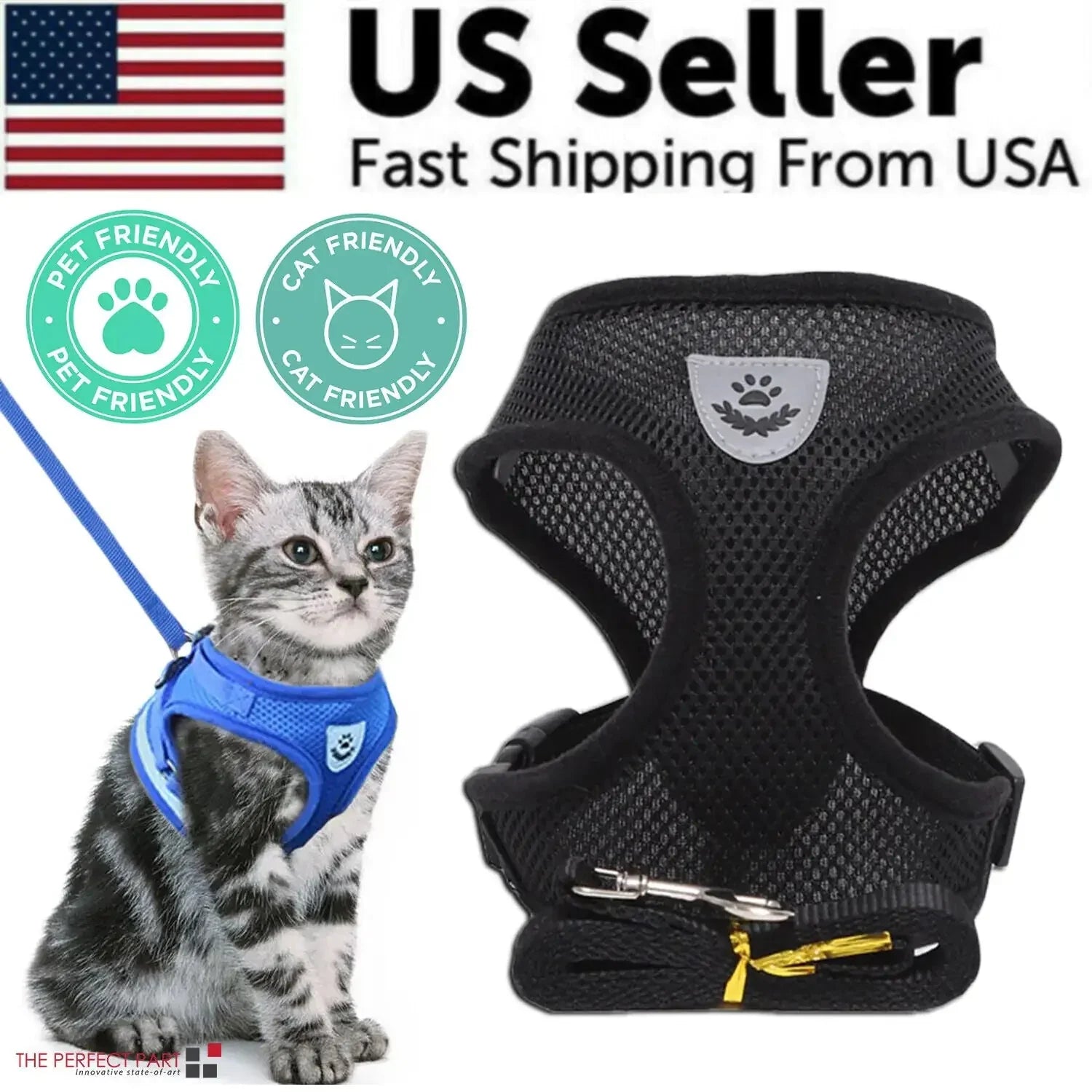 Reflective Adjustable Pet Harness - Johns Direct