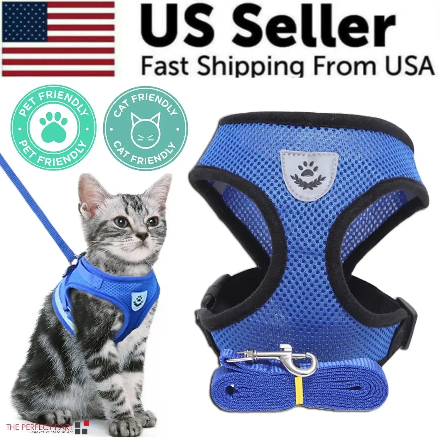 Reflective Adjustable Pet Harness - Johns Direct