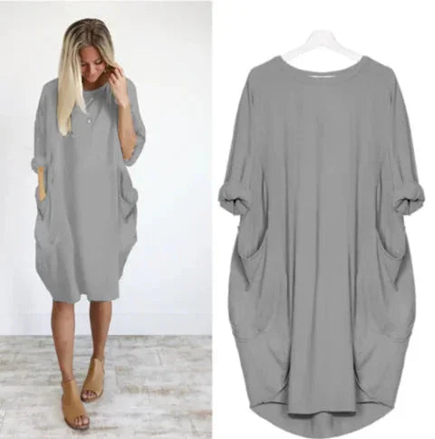 WOLFF Casual Comfort Long-Sleeve Dress - Johns Direct