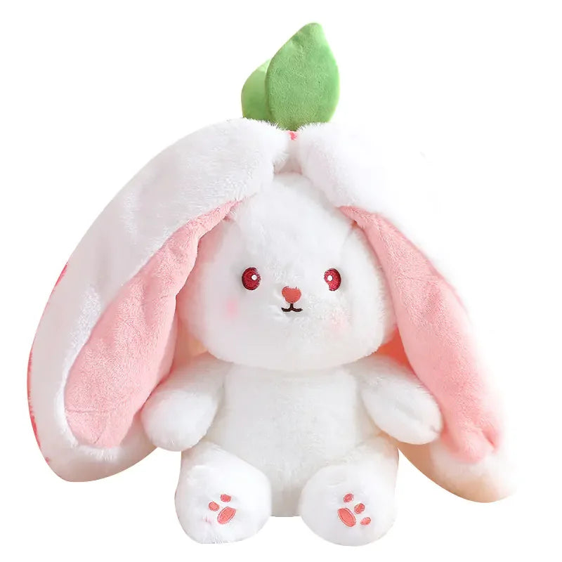 Cute Strawberry Radish Bunny Plush Toy Doll - Johns Direct