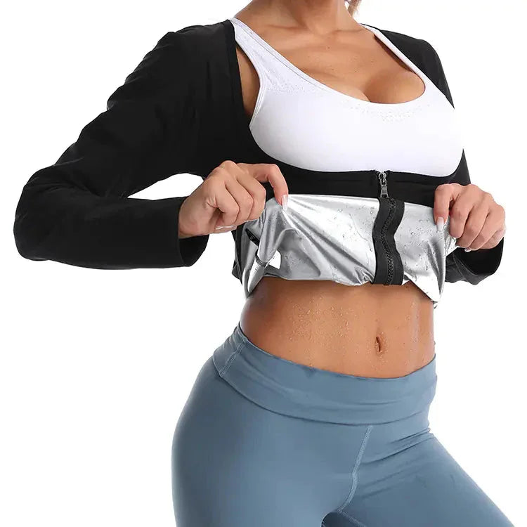 Women's fitness waist trainer with breast support