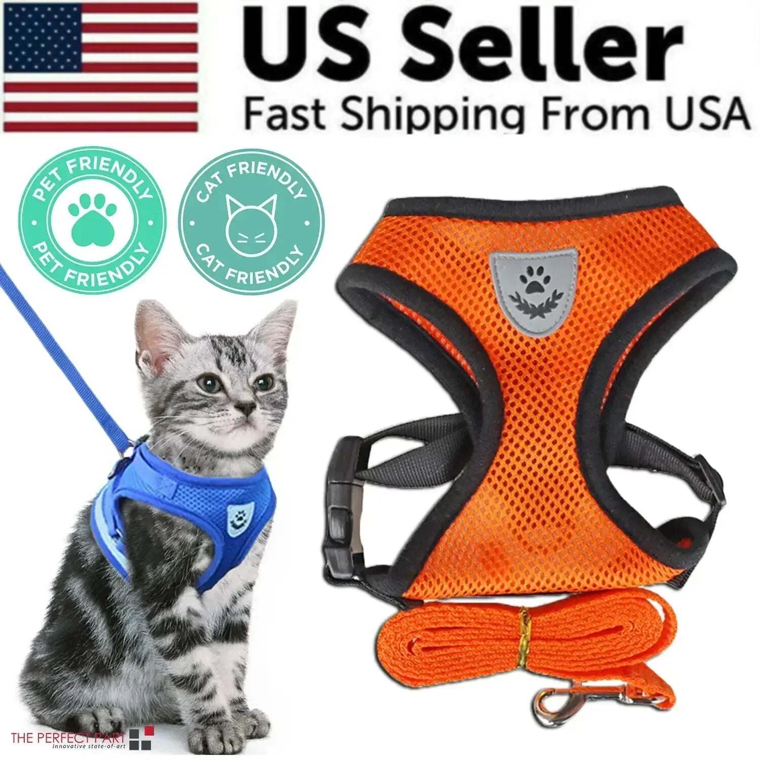 Reflective Adjustable Pet Harness - Johns Direct