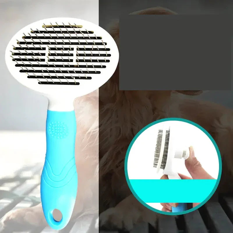 Self-Cleaning Pet Brush for Dogs and Cats - Johns Direct