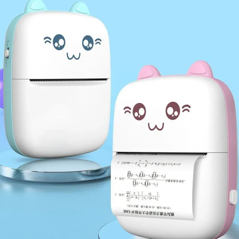 Mini Printer Portable Mini Bluetooth WiFi New Wrong Printer Mobile Phone Photo Title Note Hot Print Pocket Student Error Label Printer - Johns Direct