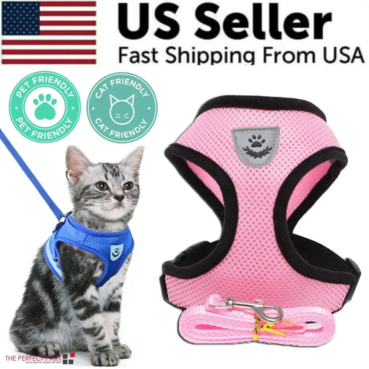 Reflective Adjustable Pet Harness - Johns Direct