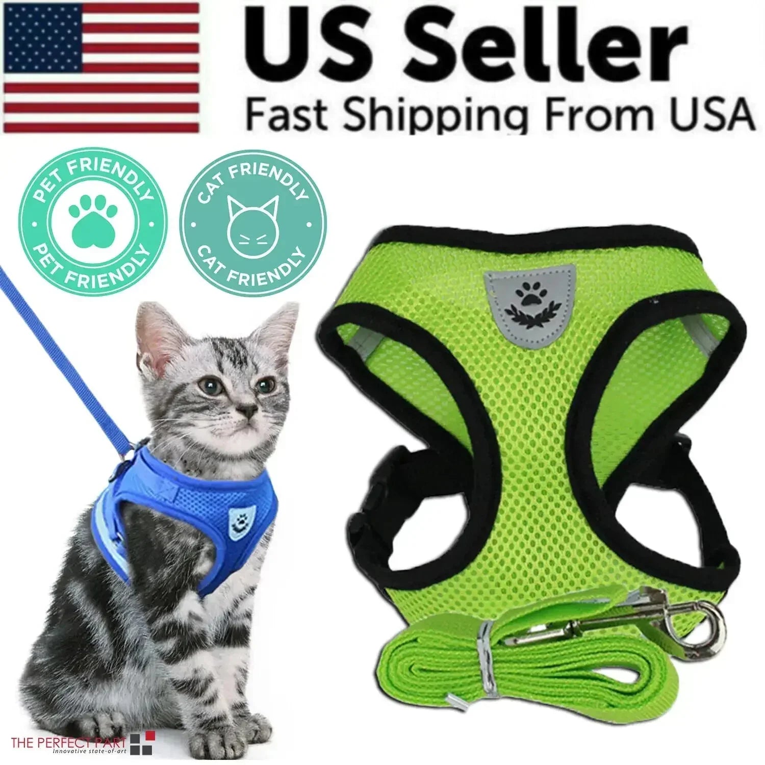 Reflective Adjustable Pet Harness - Johns Direct