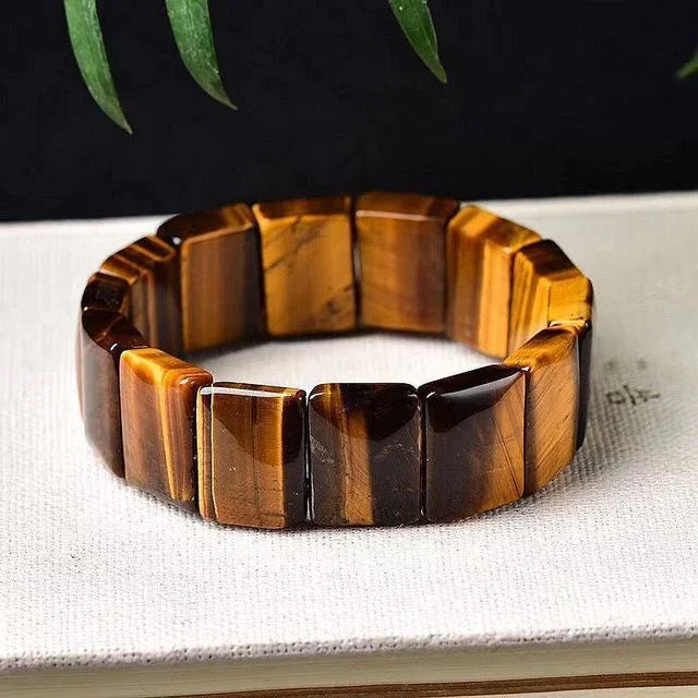 Tiger Eye Stone Bracelet - Natural Handcrafted Jewelry - Johns Direct