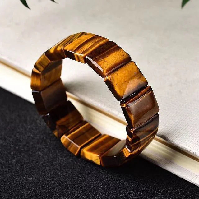 Tiger Eye Stone Bracelet - Natural Handcrafted Jewelry - Johns Direct