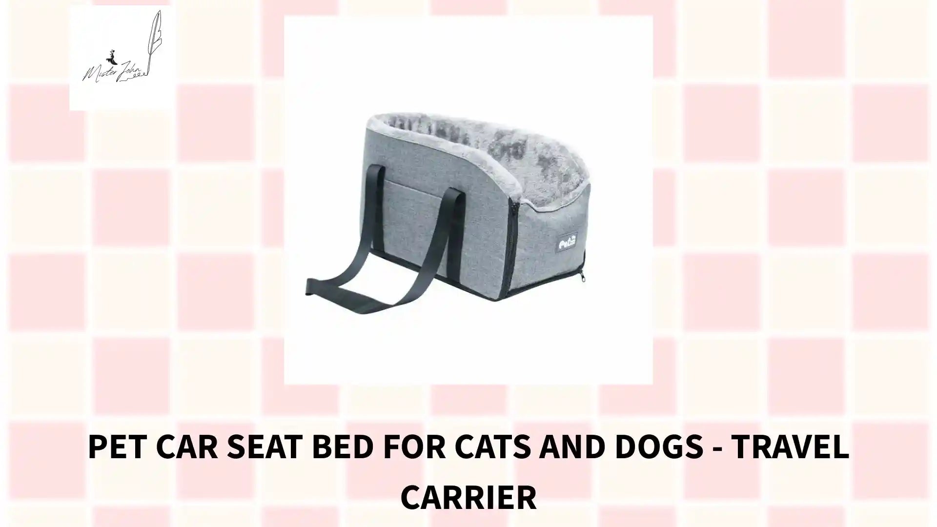 Pet Car Seat Bed for Cats and Dogs - Travel Carrier by@Outfy