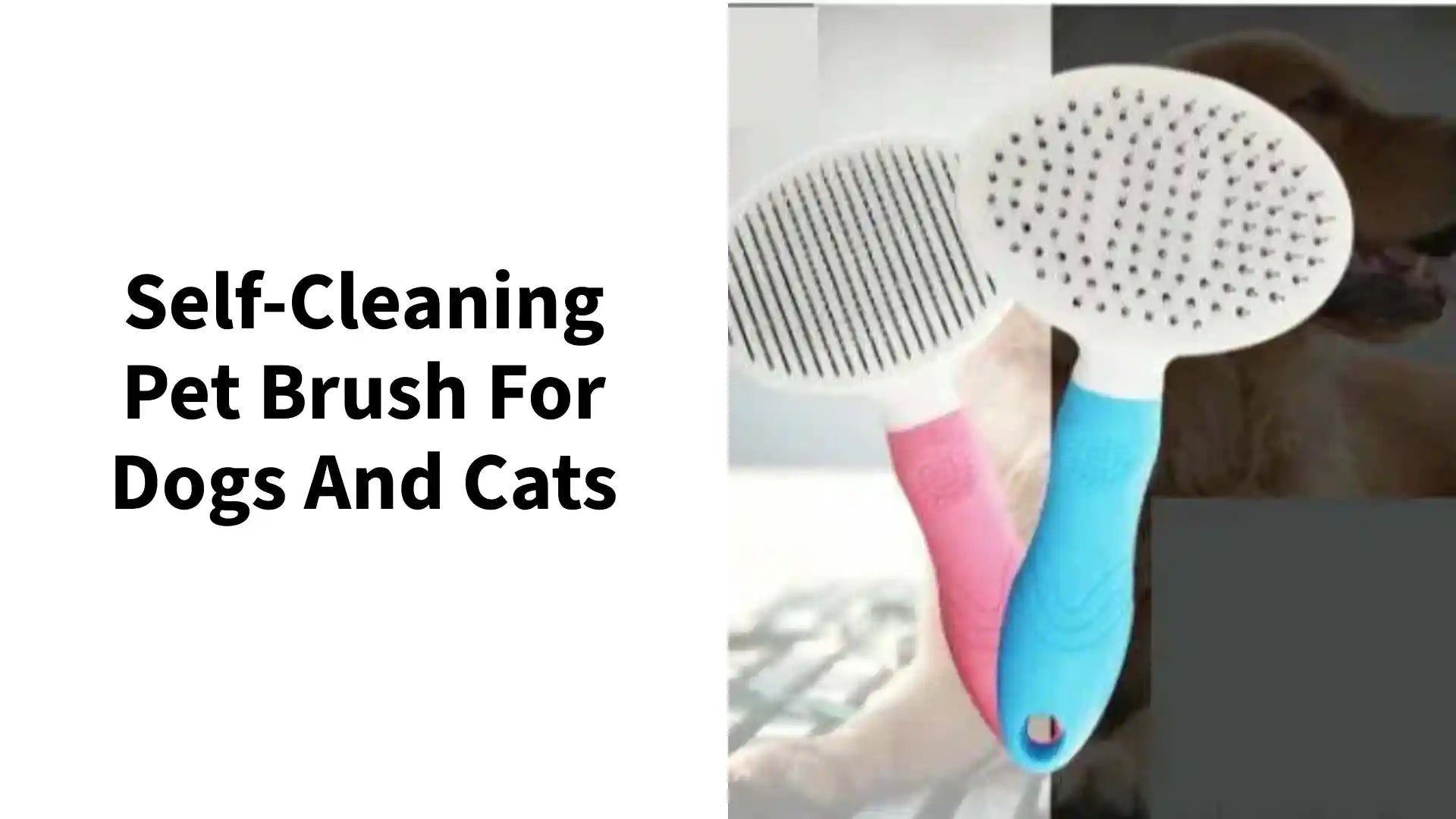 Self-Cleaning Pet Brush for Dogs and Cats by@Outfy