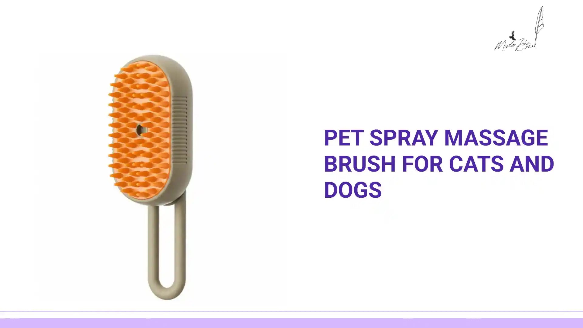 Pet Spray Massage Brush for Cats and Dogs by@Outfy