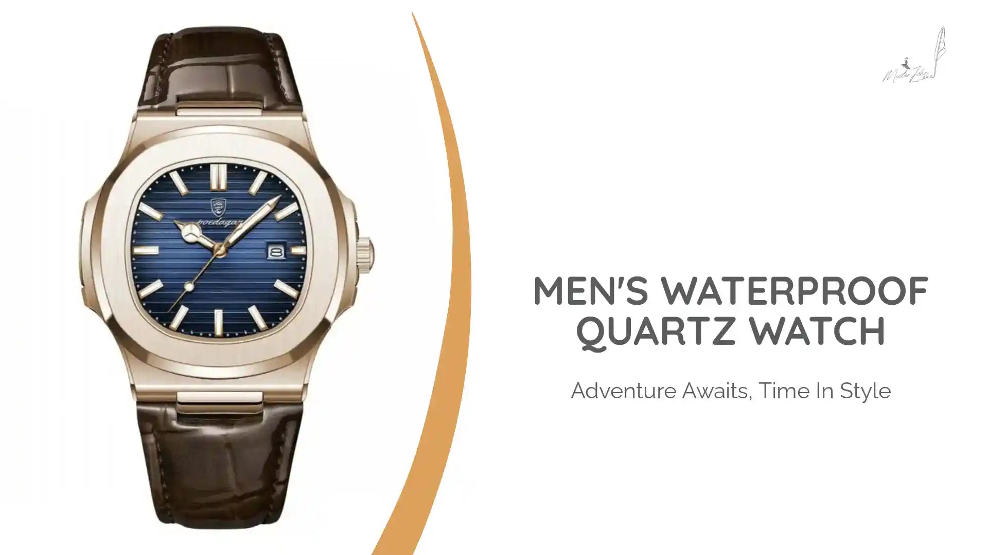 Men's Waterproof Quartz Watch by@Outfy