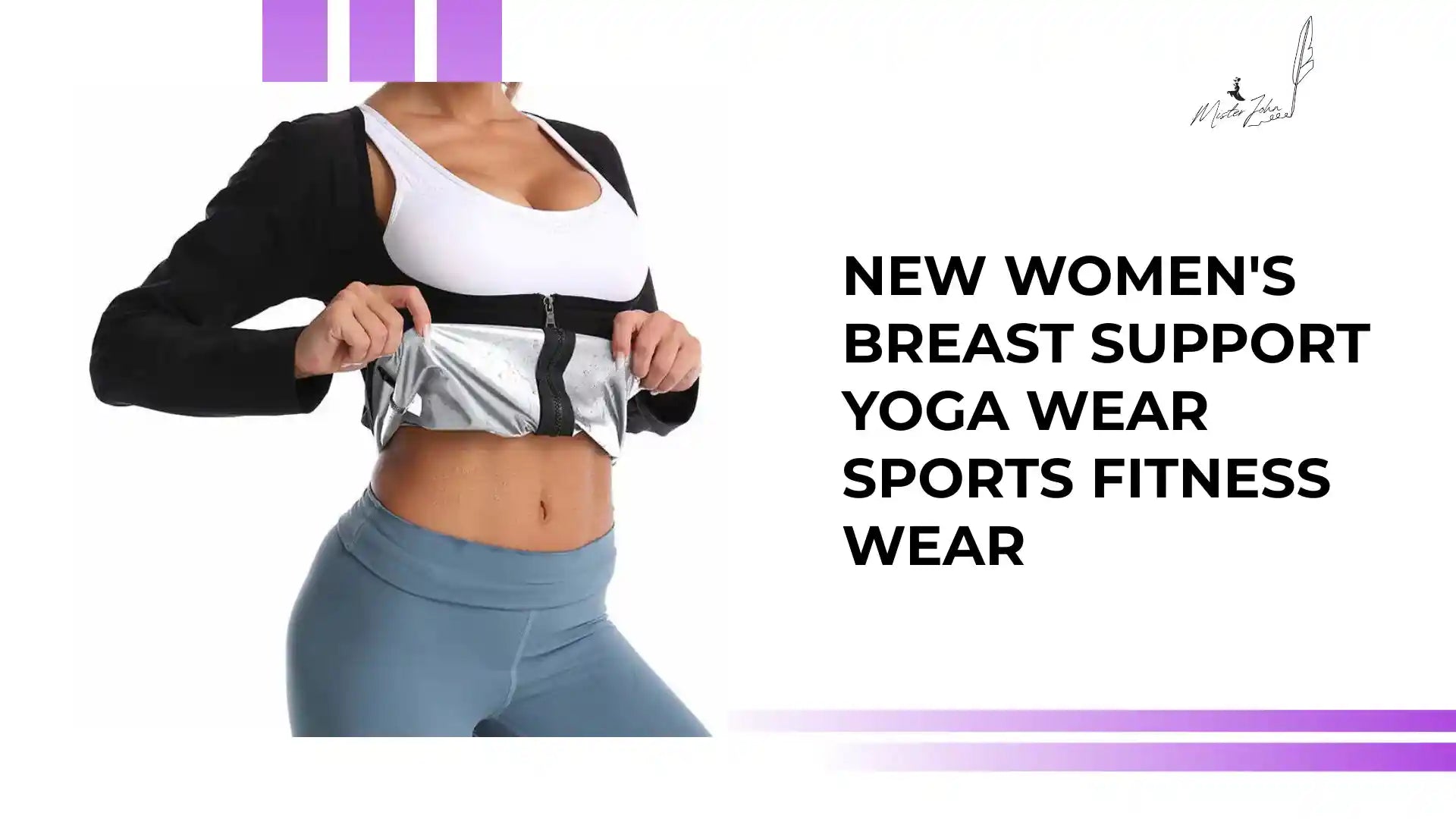 New women's breast support yoga wear sports fitness wear by@Outfy