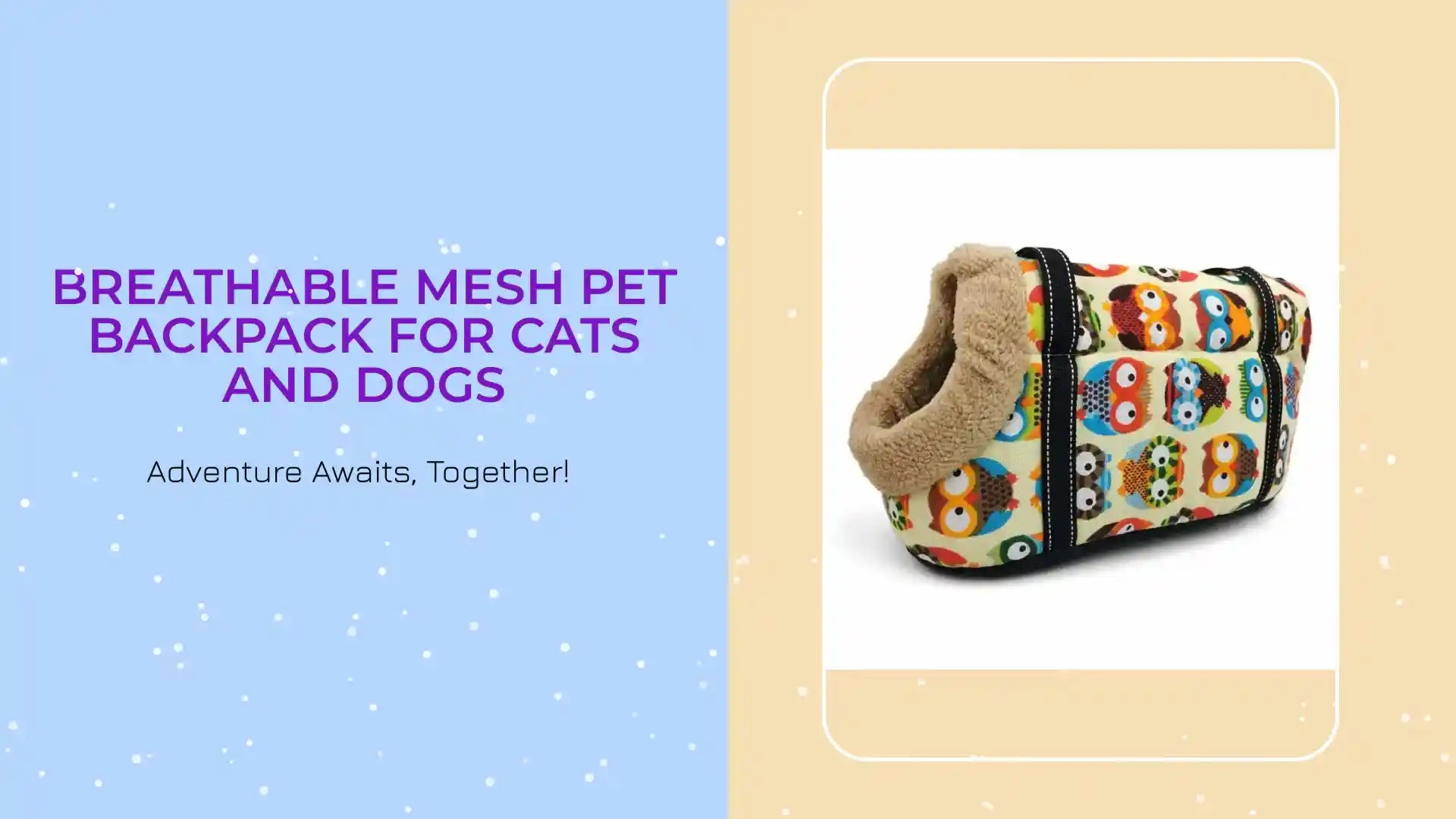 Breathable Mesh Pet Backpack for Cats and Dogs by@Outfy