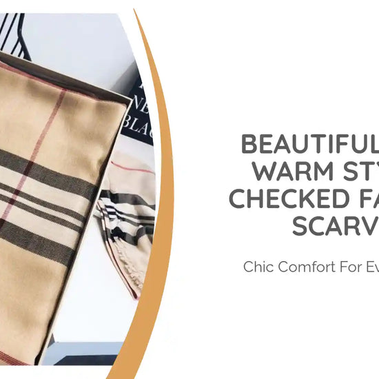 Beautiful Soft Warm Stylish Checked Fashion Scarves by@Outfy