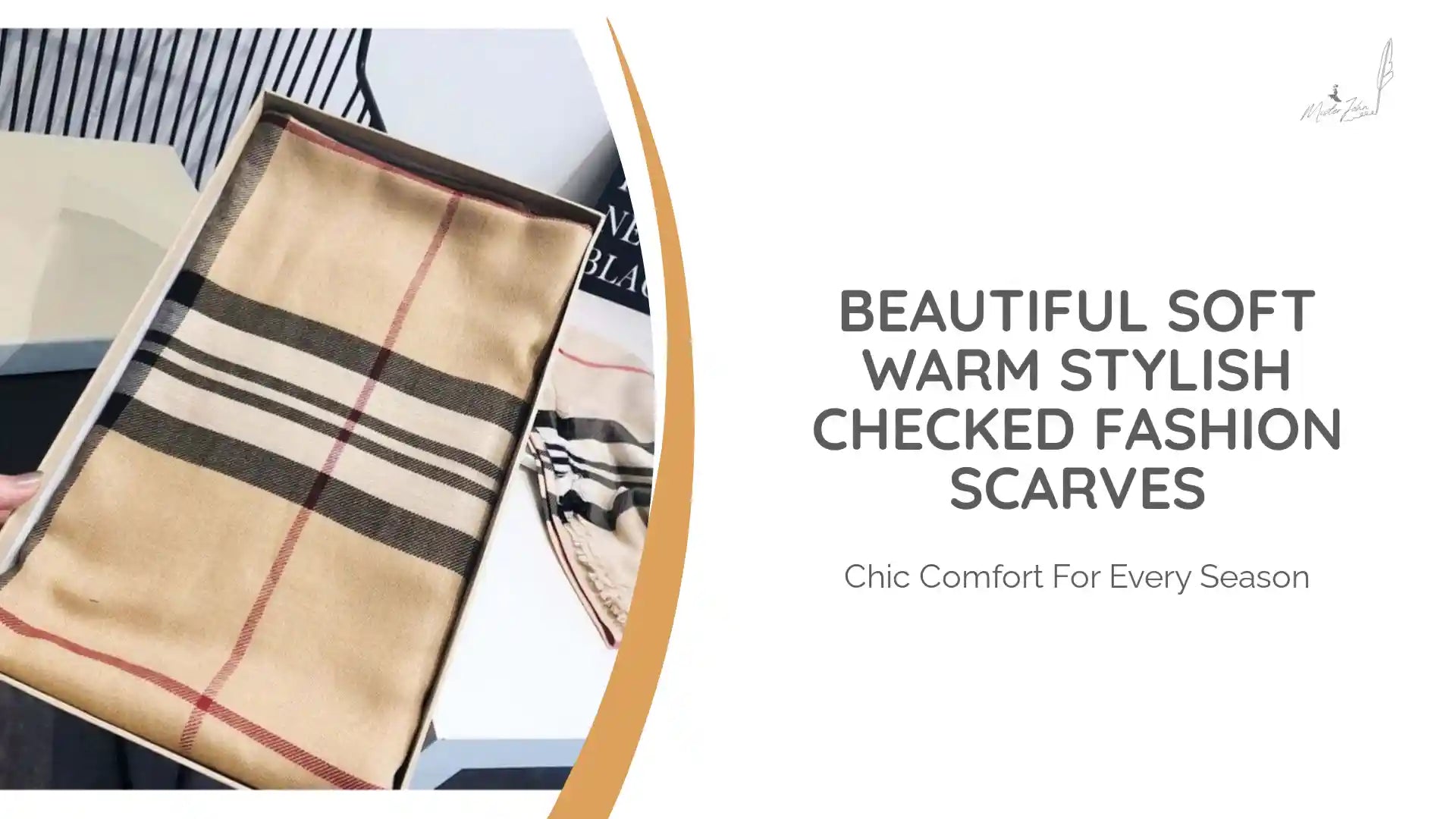 Beautiful Soft Warm Stylish Checked Fashion Scarves by@Outfy