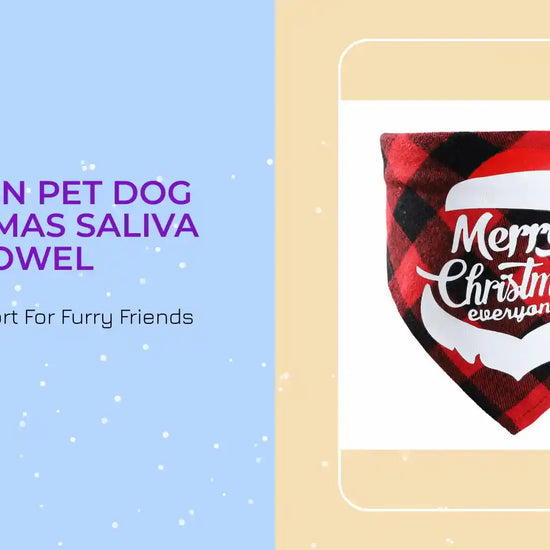 Fashion Pet Dog Christmas Saliva Towel by@Outfy