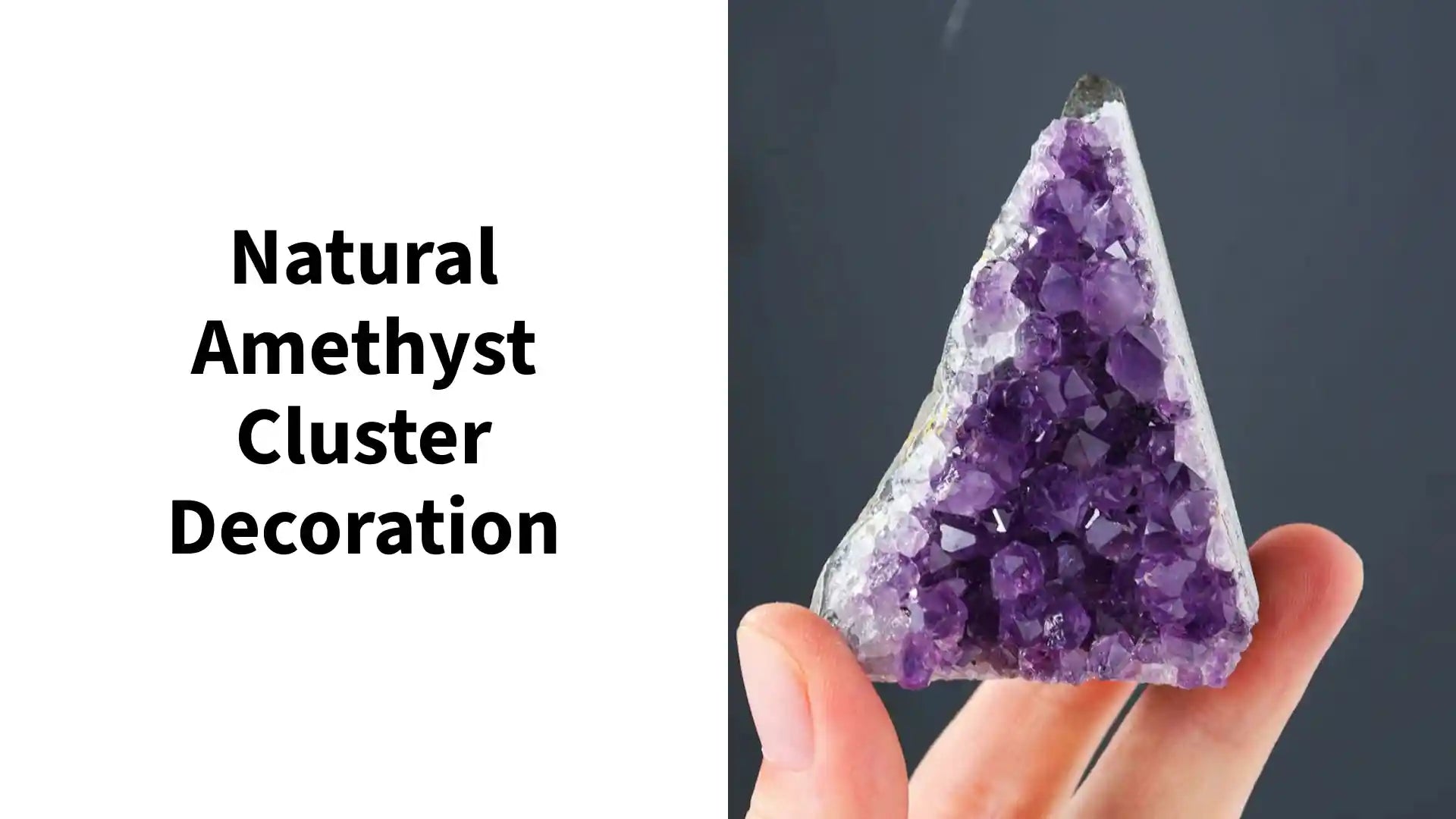 Natural Amethyst Cluster Decoration by@Outfy