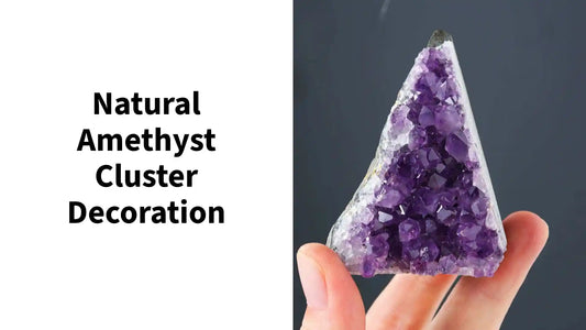 Natural Amethyst Cluster Decoration by@Outfy