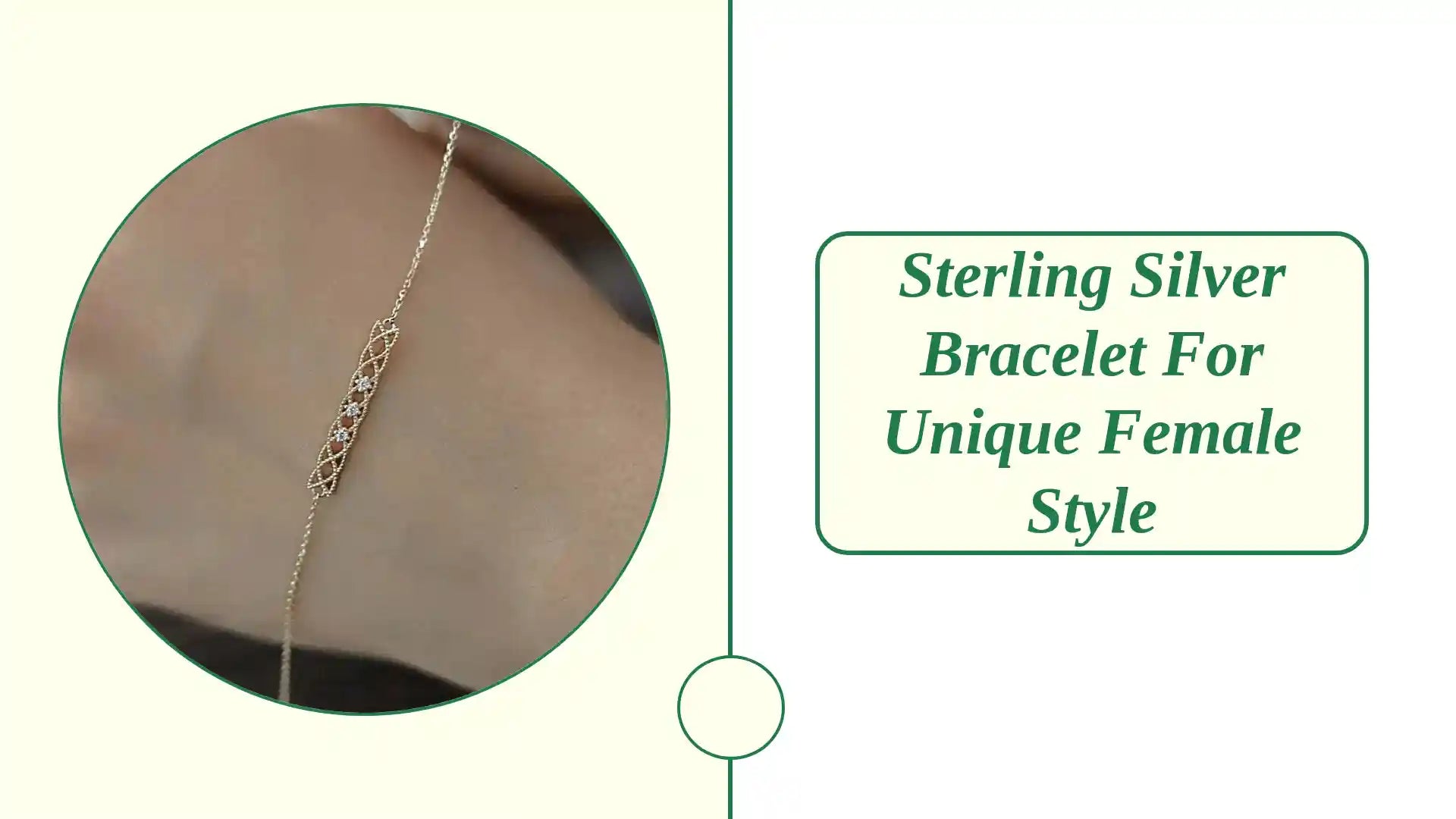 Sterling Silver Bracelet for Unique Female Style by@Outfy