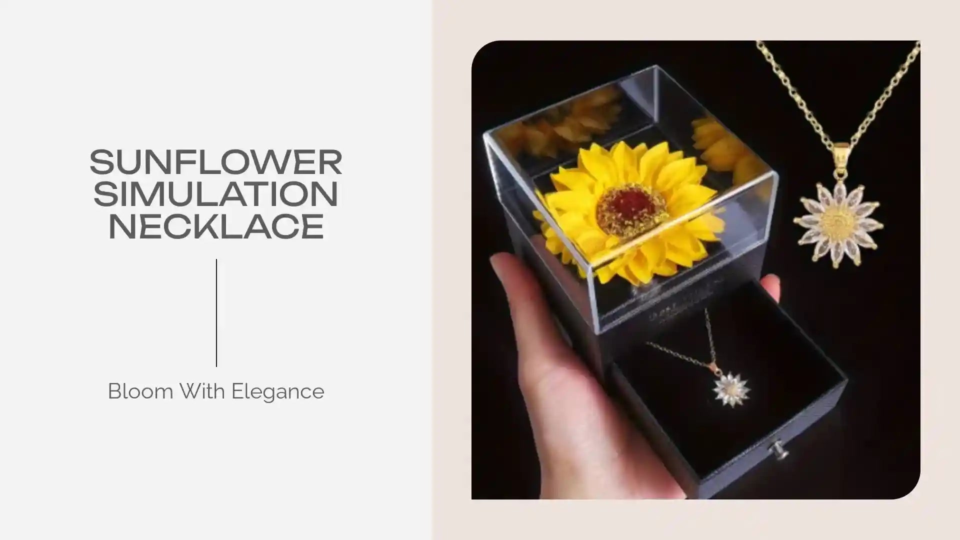Sunflower Simulation Necklace by@Outfy