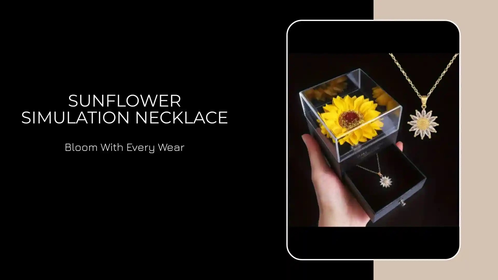 Sunflower Simulation Necklace by@Outfy