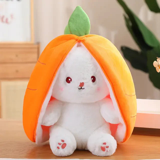 Cute Strawberry Radish Bunny Plush Toy Doll - Johns Direct
