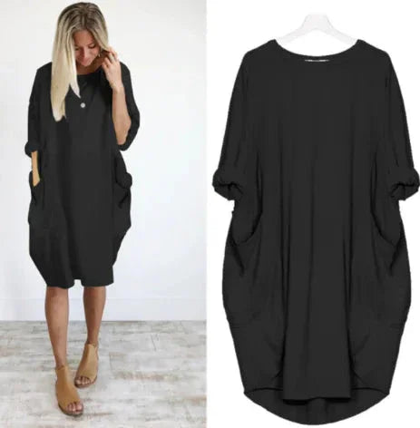 WOLFF Casual Comfort Long-Sleeve Dress - Johns Direct