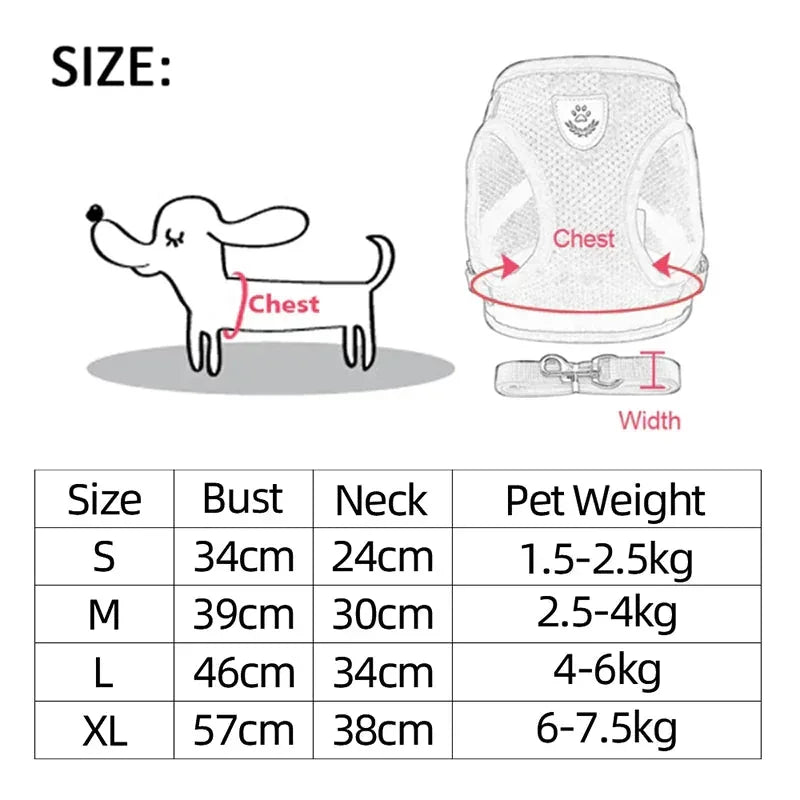 Reflective Adjustable Pet Harness - Johns Direct