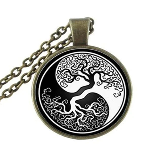 Tree of Life Glass Pendant Necklace - Johns Direct